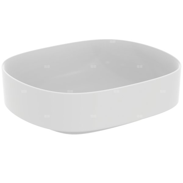 LINDA-X Umywalka OVAL 45 B/O B/P SILK WH