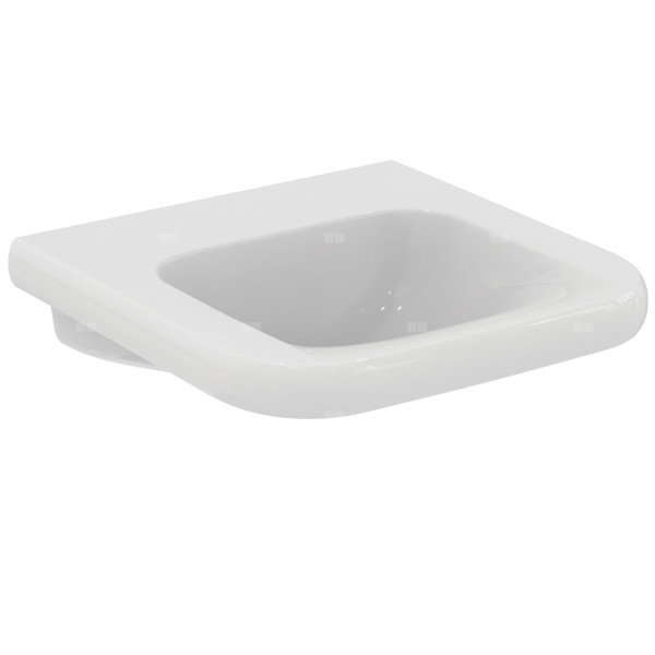 Umywalka 550x545x195 mm, bez otworu na baterię, bez przelewu - CONTOUR 21+