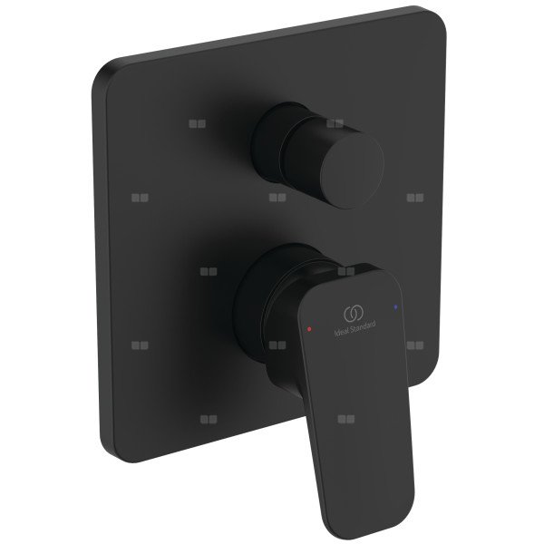 Bateria wannowo-natryskowa do zabudowy 157x82x157 mm, ilość wyjść: 2, wymagany zestaw 1 (A1000) 26.6 l/min (3 bar) - CERAPLAN