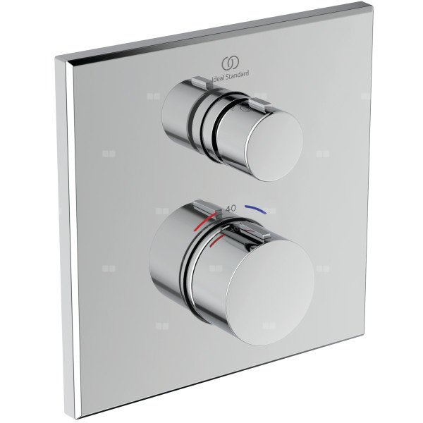 Bateria prysznicowa do zabudowy 157x64x157 mm, ilość wyjść: 1, wymagany zestaw 1 (A1000NU) 18 l/min (3 bar) - CERATHERM NAVIGO
