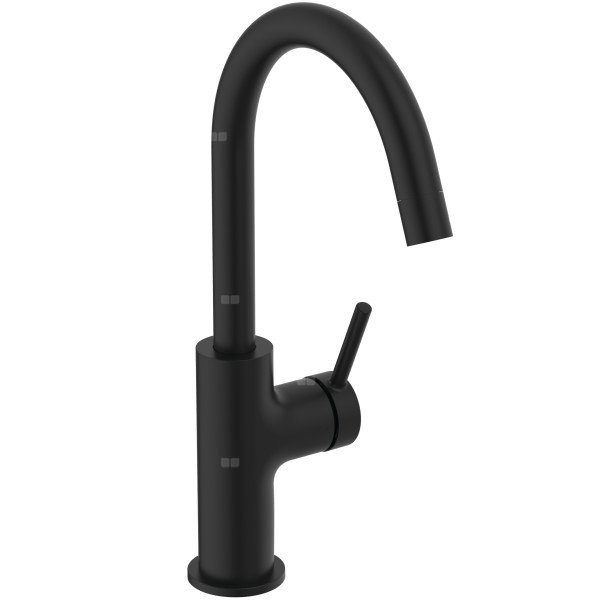 Bateria umywalkowa 80x192x301 mm, wylewka 150 mm 3.8 l/min (3 bary), z korkiem - CERALINE NUOVO
