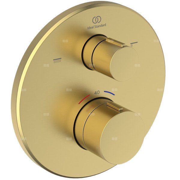 Bateria wannowo-natryskowa do zabudowy 157x64x157 mm, ilość wyjść: 2, wymagany zestaw 1 (A1000NU) 20.0 l/min (3 bar) - CERATHERM T100