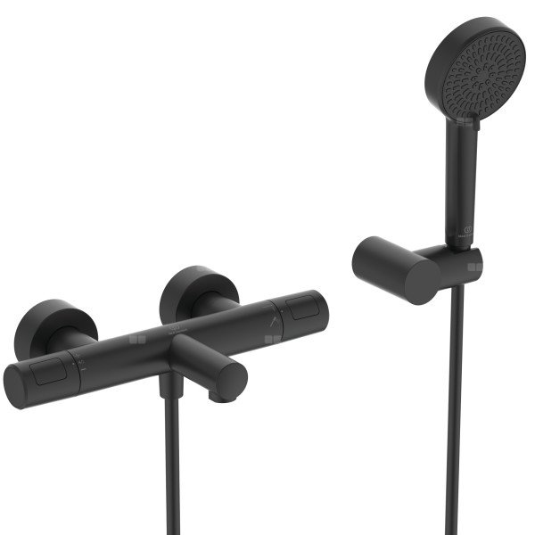 Zestaw baterii wannowo-prysznicowej, wylewka 161 mm 20.0 l/min (3 bar) - CERATHERM T25 N