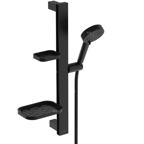 Zestaw prysznicowy z drążkiem 345x145,5x600 mm 6 l/min (3 bar) - IDEALRAIN ALU+