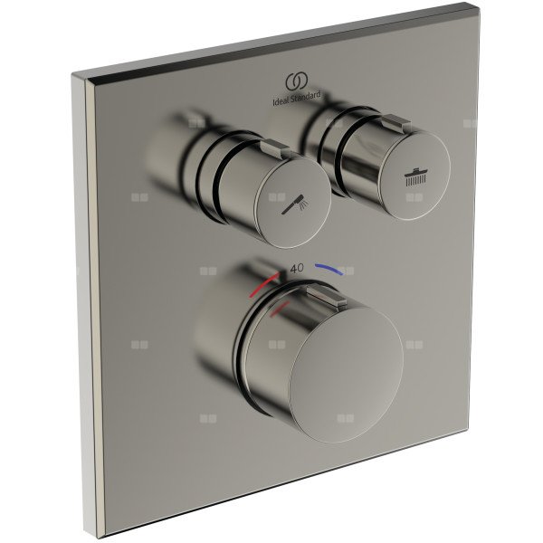 Bateria prysznicowa do zabudowy 157x64x157 mm, ilość wyjść: 2, wymagany zestaw 1 (A1000NU) 18 l/min (3 bar) - CERATHERM NAVIGO