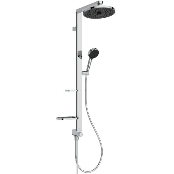 System prysznicowy natynkowy 338x501x1104 mm 12.0 l/min (3 bary) - CERATWIST ALU+