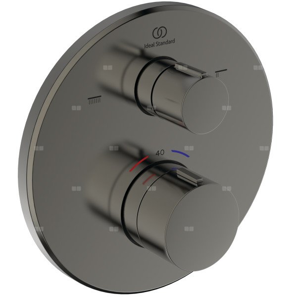 Bateria wannowo-natryskowa do zabudowy 157x64x157 mm, ilość wyjść: 2, wymagany zestaw 1 (A1000NU) 20.0 l/min (3 bar) - CERATHERM T100