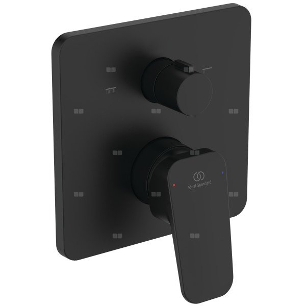 Bateria wannowo-natryskowa do zabudowy 157x82x182 mm, ilość wyjść: 2, wymagany zestaw 1 (A1000NU) 22.1 l/min (3 bar) - CERAPLAN