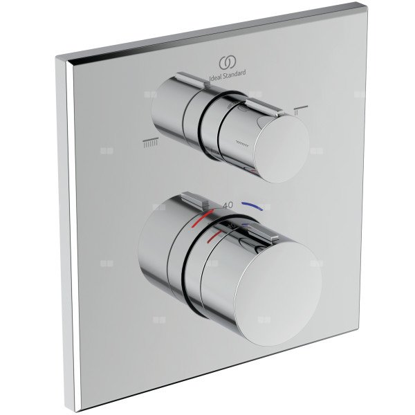 Bateria wannowo-natryskowa do zabudowy 157x64x157 mm, ilość wyjść: 2, wymagany zestaw 1 (A1000NU) 20.0 l/min (3 bar) - Ceratherm C100