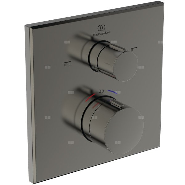 Bateria wannowo-natryskowa do zabudowy 157x64x157 mm, ilość wyjść: 2, wymagany zestaw 1 (A1000NU) 20.0 l/min (3 bar) - Ceratherm C100