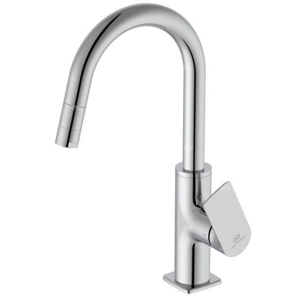 Bateria umywalkowa 103x201x300 mm, wylewka 150 mm 3.8 l/min (3 bary), z korkiem - CERALIFE C