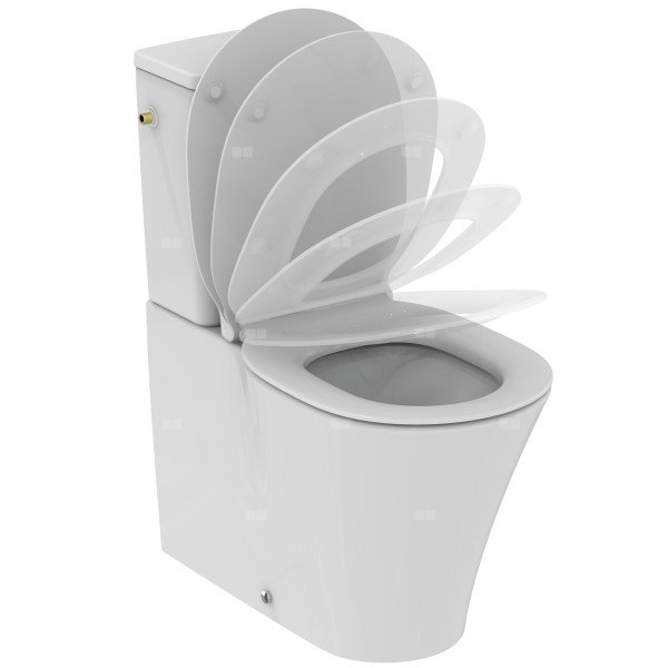 Zestaw misek przyściennych blisko ściany 365x665x780 mm, umywalka, wylot poziomy - CONNECT AIR