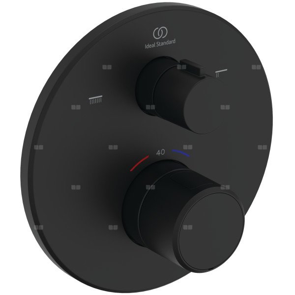 Bateria wannowo-natryskowa do zabudowy 157x67x157 mm, ilość wyjść: 2, wymagany zestaw 1 (A1000) 20.0 l/min (3 bar) - CERATHERM T25