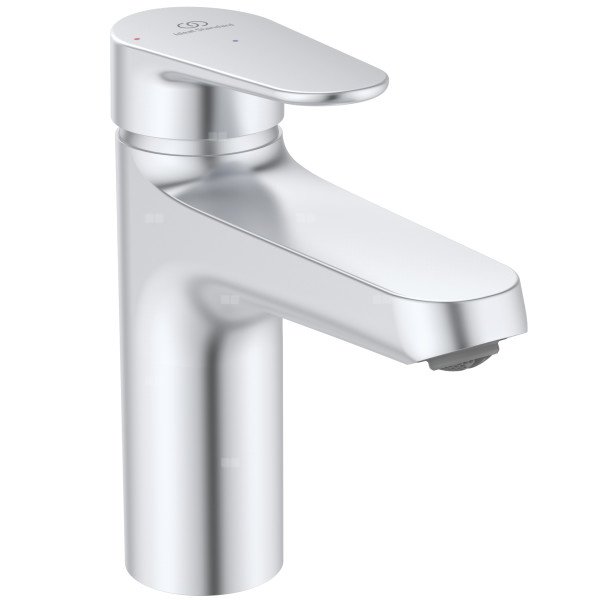 Bateria umywalkowa 46x156x160 mm, wylewka 120 mm 3.8 l/min (3 bary), z korkiem - Alu+