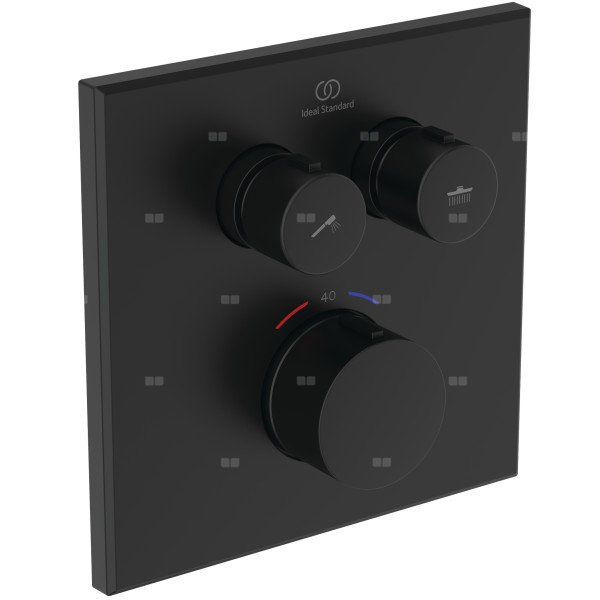 Bateria prysznicowa do zabudowy 157x64x157 mm, ilość wyjść: 2, wymagany zestaw 1 (A1000NU) 18 l/min (3 bar) - CERATHERM NAVIGO