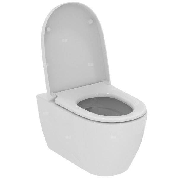 Zestaw miski wiszącej 350x535x400 mm, umywalka, pełne spłukiwanie CL1 3.9 - 6 L, odpływ poziomy - I.LIFE O