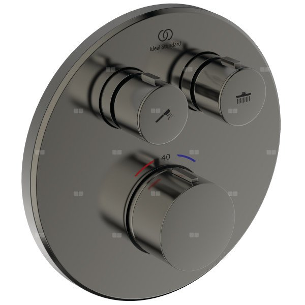 Bateria prysznicowa do zabudowy 157x64x157 mm, ilość wyjść: 2, wymagany zestaw 1 (A1000NU) 18 l/min (3 bar) - CERATHERM NAVIGO