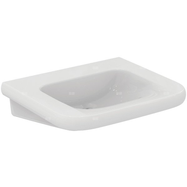 Umywalka 650x555x175 mm, bez otworu na baterię, bez przelewu - CONTOUR 21+