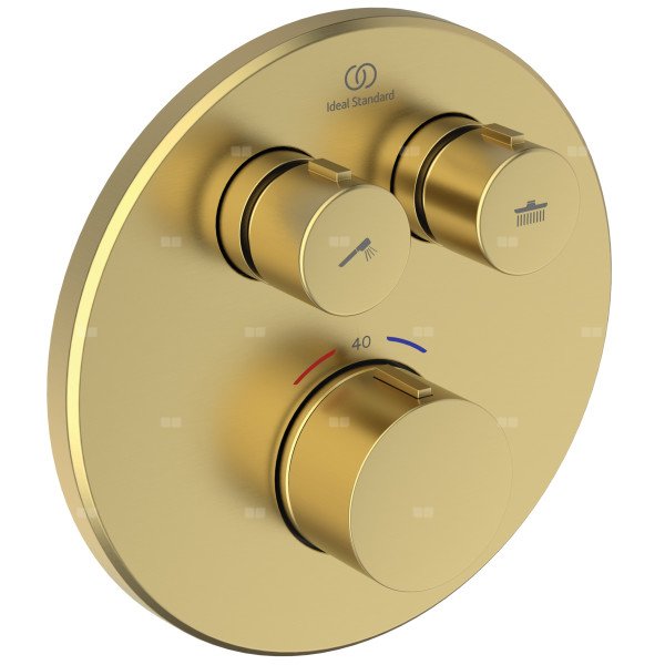 Bateria prysznicowa do zabudowy 157x64x157 mm, ilość wyjść: 2, wymagany zestaw 1 (A1000NU) 18 l/min (3 bar) - CERATHERM NAVIGO