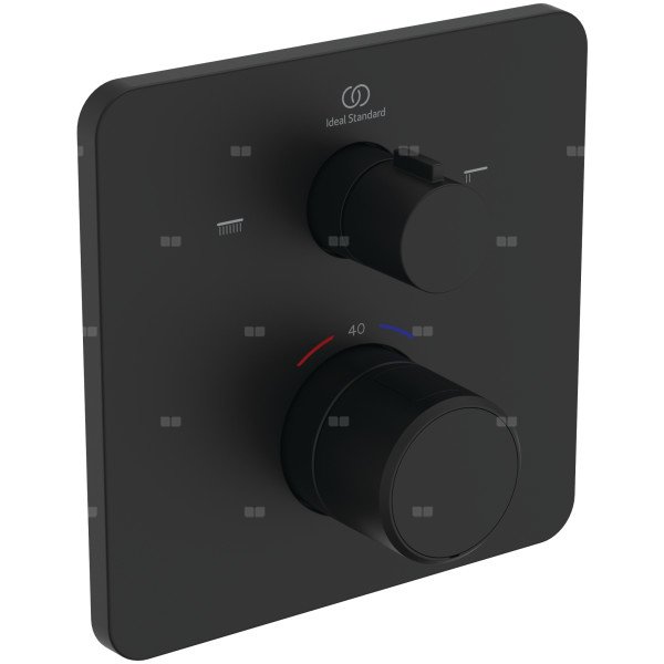 Bateria wannowo-natryskowa do zabudowy 157x62x157 mm, ilość wyjść: 2, wymagany zestaw 1 (A1000) 20.0 l/min (3 bar) - CERATHERM C25