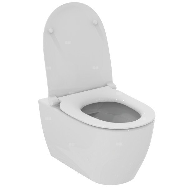Zestaw miski wiszącej 350x535x400 mm, umywalka, pełne spłukiwanie CL1 3.9 - 6 L, odpływ poziomy - I.LIFE O