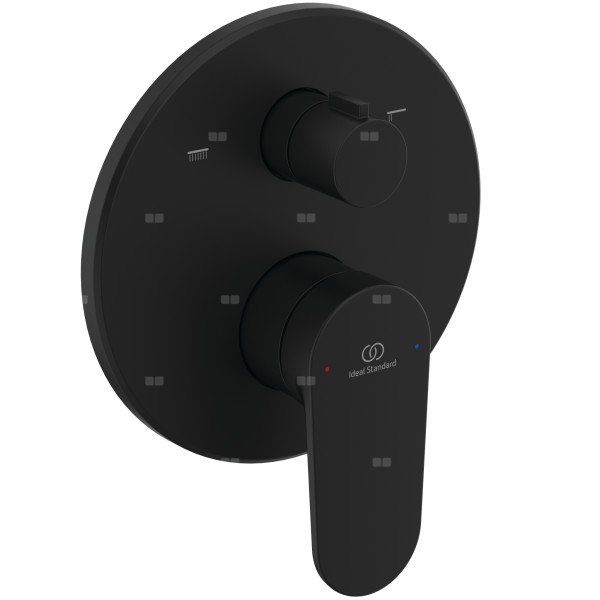 Bateria wannowo-natryskowa do zabudowy 157x64x191,5 mm, ilość wyjść: 2, wymagany zestaw 1 (A1000NU) 20 l/min (3 bar) - CERAFINE O NUOVO