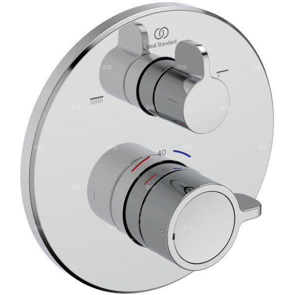 Bateria wannowo-natryskowa do zabudowy 157x67x157 mm, ilość wyjść: 2, wymagany zestaw 1 (A1000) 20.0 l/min (3 bar) - CERAPLUS SAFE