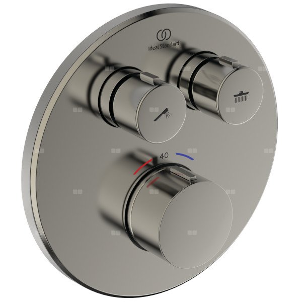 Bateria prysznicowa do zabudowy 157x64x157 mm, ilość wyjść: 2, wymagany zestaw 1 (A1000NU) 18 l/min (3 bar) - CERATHERM NAVIGO