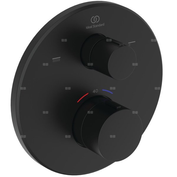Bateria wannowo-natryskowa do zabudowy 157x64x157 mm, ilość wyjść: 2, wymagany zestaw 1 (A1000NU) 20.0 l/min (3 bar) - CERATHERM T100
