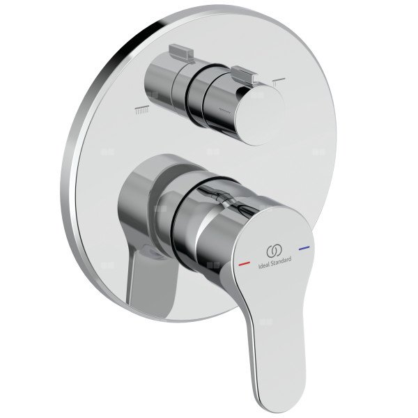 Bateria wannowo-natryskowa do zabudowy 157x83x183,5 mm, ilość wyjść: 2, wymagany zestaw 1 (A1000NU) 22.1 l/min (3 bar) - CERABASE