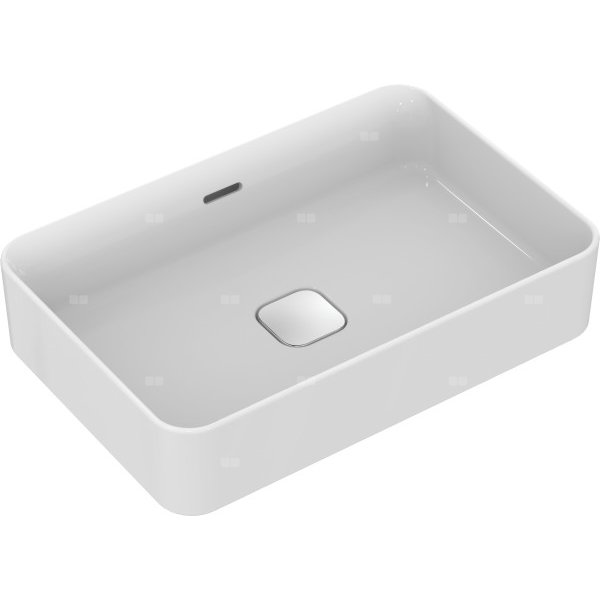 Naczynie 600x400x180 mm, bez otworu na baterię, z przelewem - STRADA II