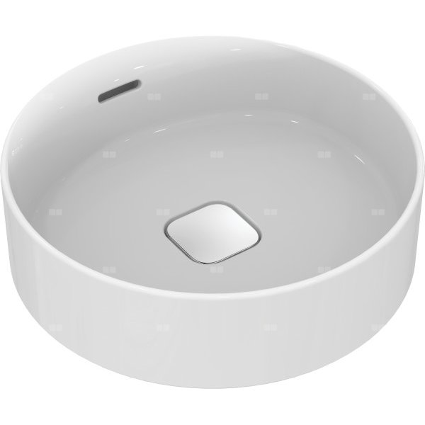 Naczynie 450x450x180 mm, bez otworu na baterię, z przelewem - STRADA II