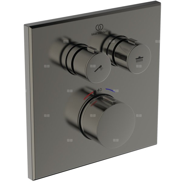 Bateria prysznicowa do zabudowy 157x64x157 mm, ilość wyjść: 2, wymagany zestaw 1 (A1000NU) 18 l/min (3 bar) - CERATHERM NAVIGO