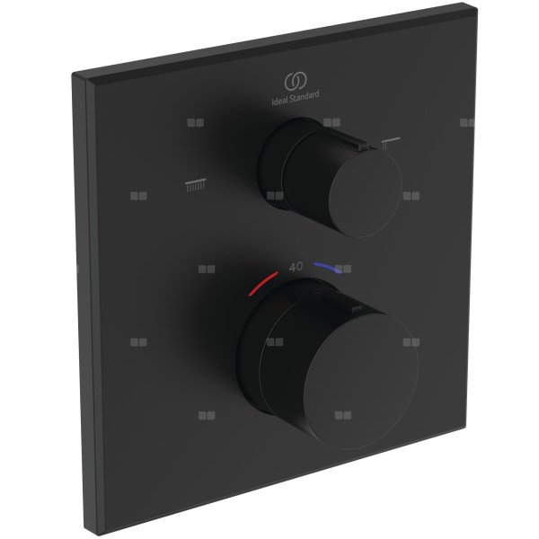 Bateria wannowo-natryskowa do zabudowy 157x64x157 mm, ilość wyjść: 2, wymagany zestaw 1 (A1000NU) 20.0 l/min (3 bar) - Ceratherm C100