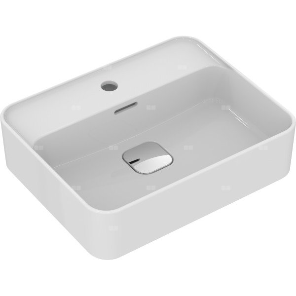 Naczynie 500x400x175 mm, 1 otwór na baterię, z przelewem - STRADA II