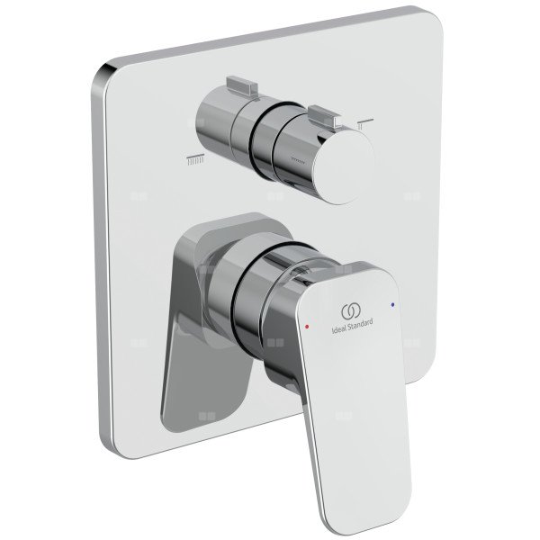 Bateria wannowo-natryskowa do zabudowy 157x82x182 mm, ilość wyjść: 2, wymagany zestaw 1 (A1000NU) 22.1 l/min (3 bar) - CERAPLAN