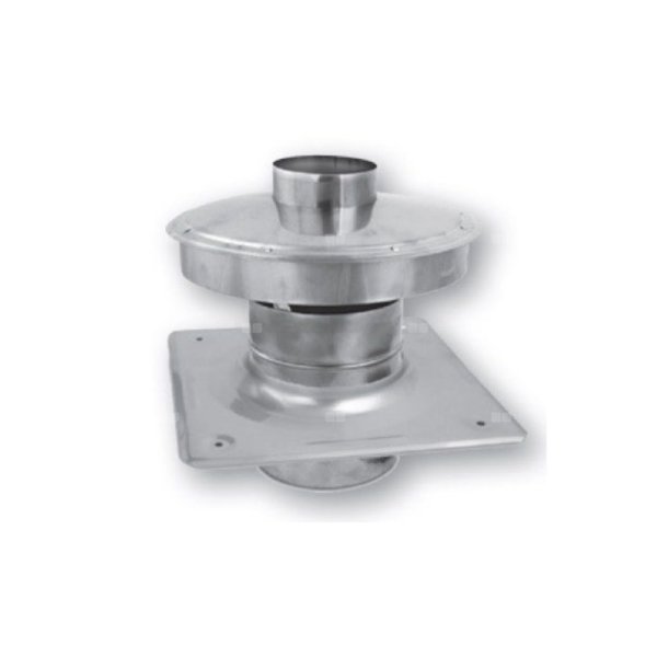 Końcówka pionowa uniwersalna FI60/100 ze stali nierdzewnej - Pakiet 6 szt.