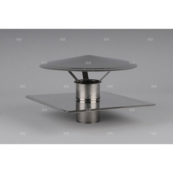 Końcówka pionowa wylotu spalin FI60 ze stali nierdzewnej