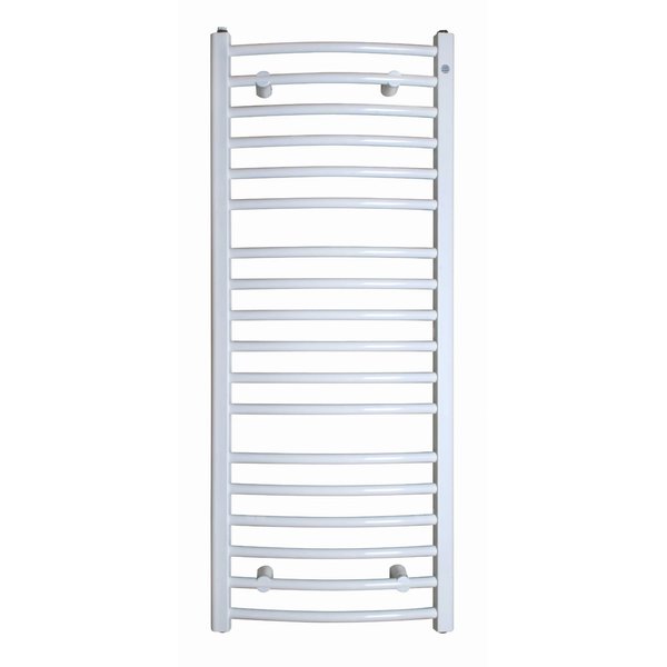 Grzejnik drabinkowy INSTAL-PROJEKT AMBRA R, wym. 682 x 500 mm, kolor biały/white silk, moc 277W