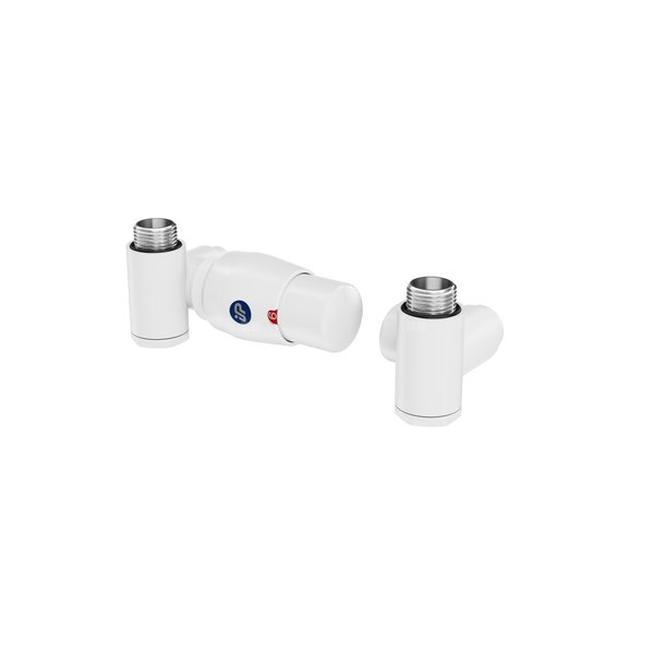 Z16 Zestaw termostatyczny lewy z trójnikiem integra biały/white mat NA PEX