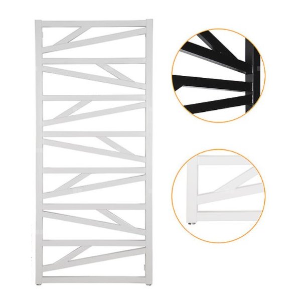 Grzejnik drabinkowy INSTAL-PROJEKT TRICK, wym. 1187 x 430 mm, kolor biały/white silk, moc 480W