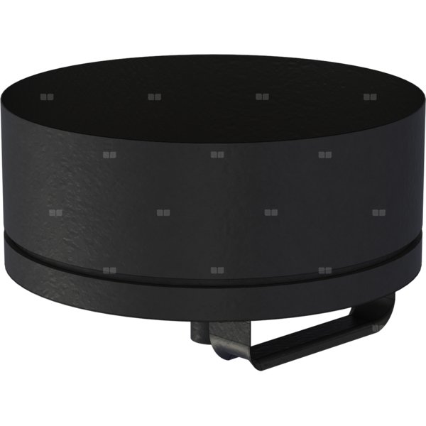 Naczynie na sadzę z miską kondensacyjną fi130mm lakierowane na czarno