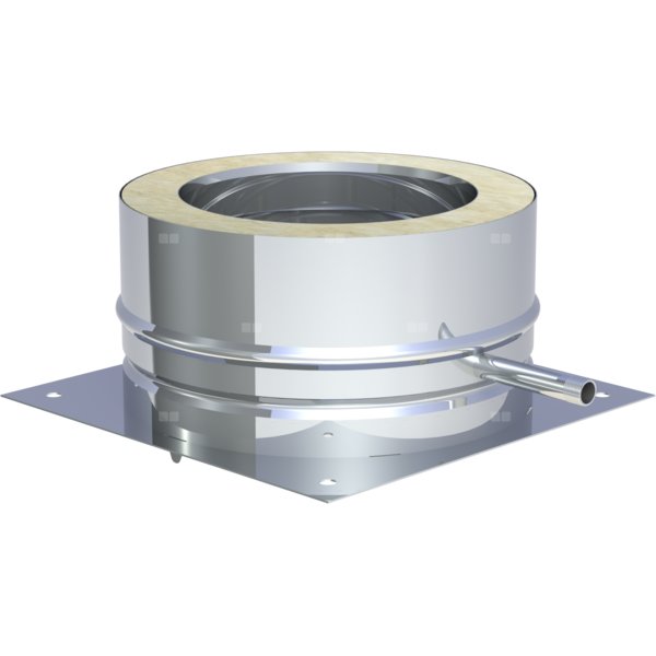 Płyta fundamentowa z odpływem skroplin w bok montaż na cokole