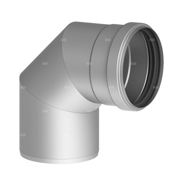 Kolano fi80mm 87' slim (krótkie), z uszczelką, ref. 006-EWEC-ALB22- 1080