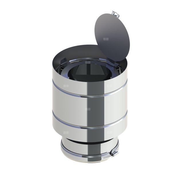 Deflektor z rewizją (zakończenie przeciwwietrzne) fi 150 mm
