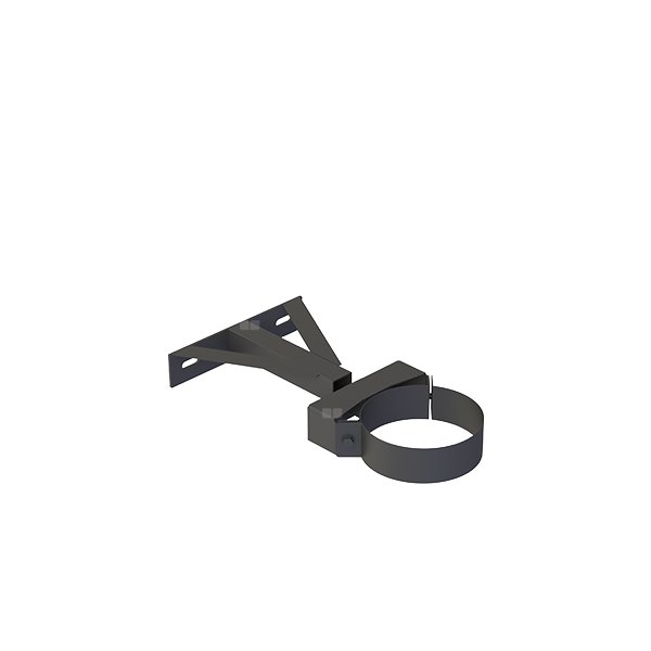 Wspornik ścienny fi150mm regulowany 50-150mm lakierowany na czarno