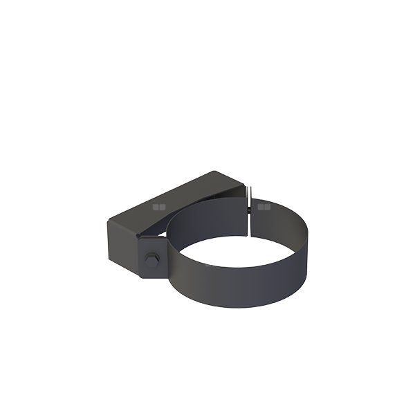 Wspornik ścienny fi 80mm stały 50mm lakierowanyna czarno na czarno