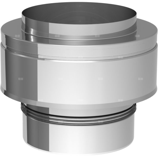 Osłona dwuścienna wylotu przewodu kominowego JEREMIAS 205-DWETN-AL32 100 mm