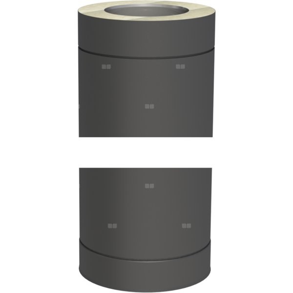 Kolano 15' fi 150mm lakierowane na czarno