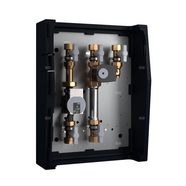 Kermi® Grupa pompowa z zaworem z izolacją do montażu ściennego, PWM 8m